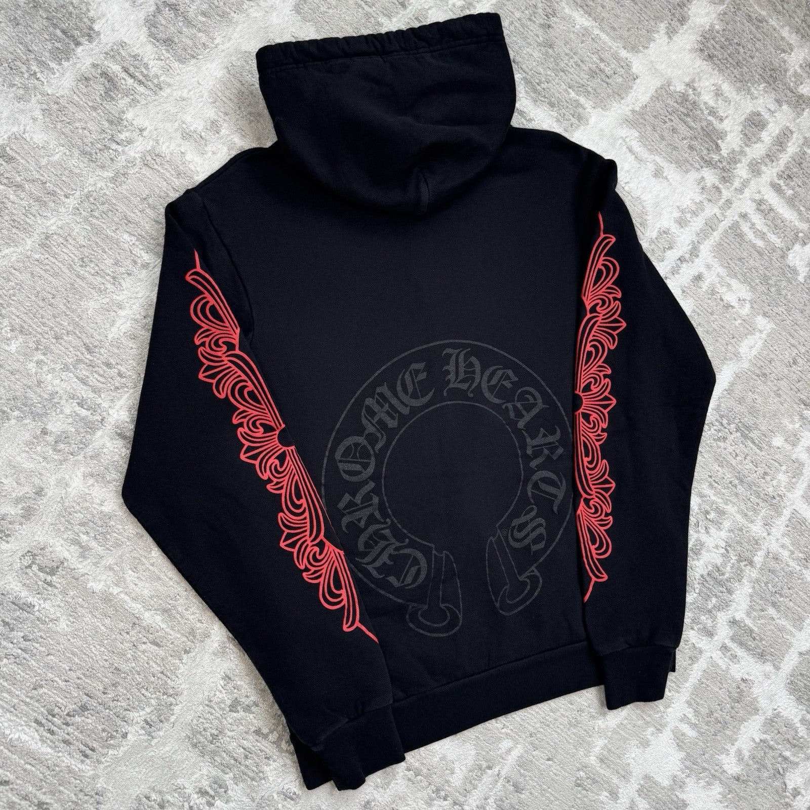 Chrome Hearts Horseshoe Floral Pullover Hoodie 