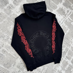 Chrome Hearts Horseshoe Floral Pullover Hoodie 