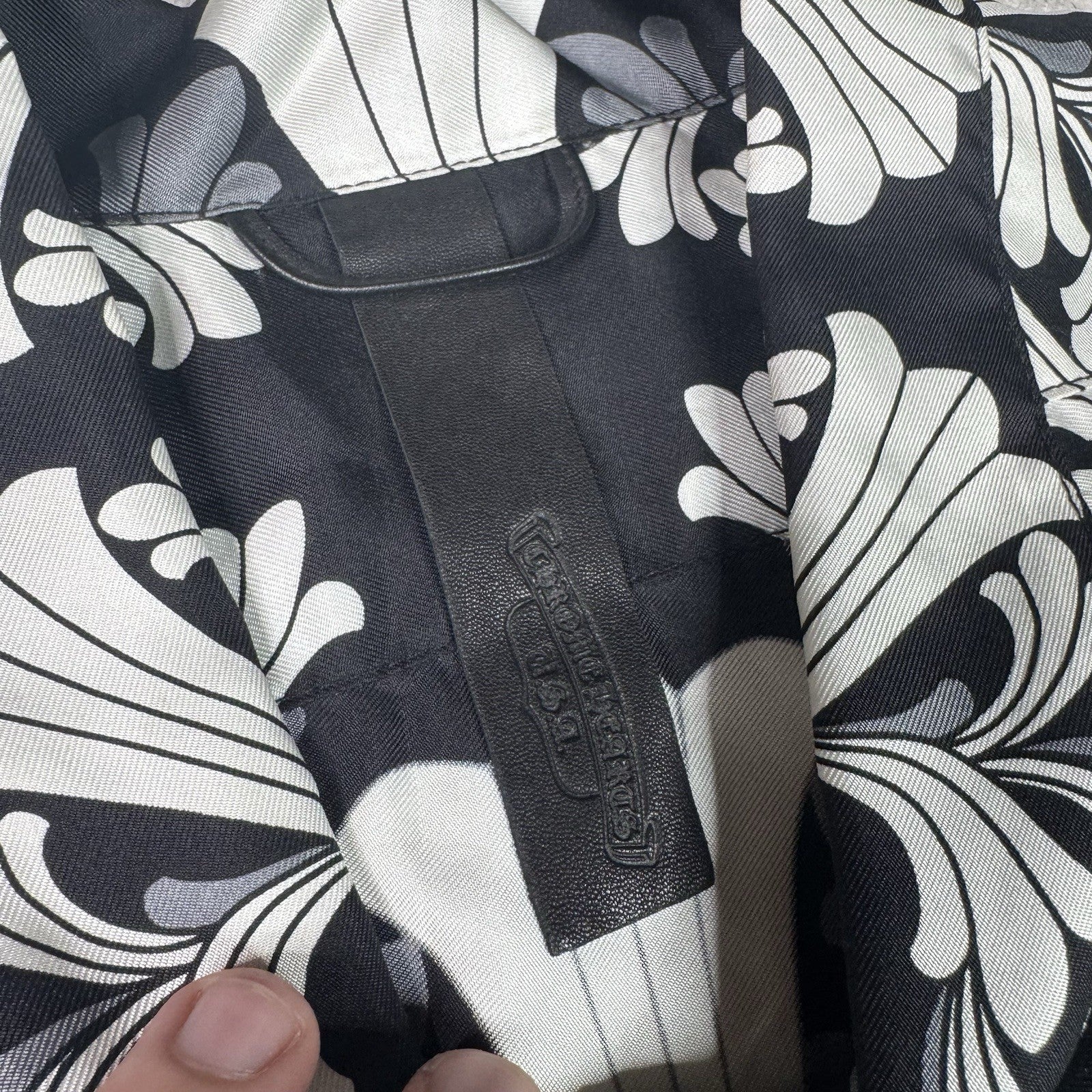 Chrome Hearts Silk Plus Cross Button Up Shirt 