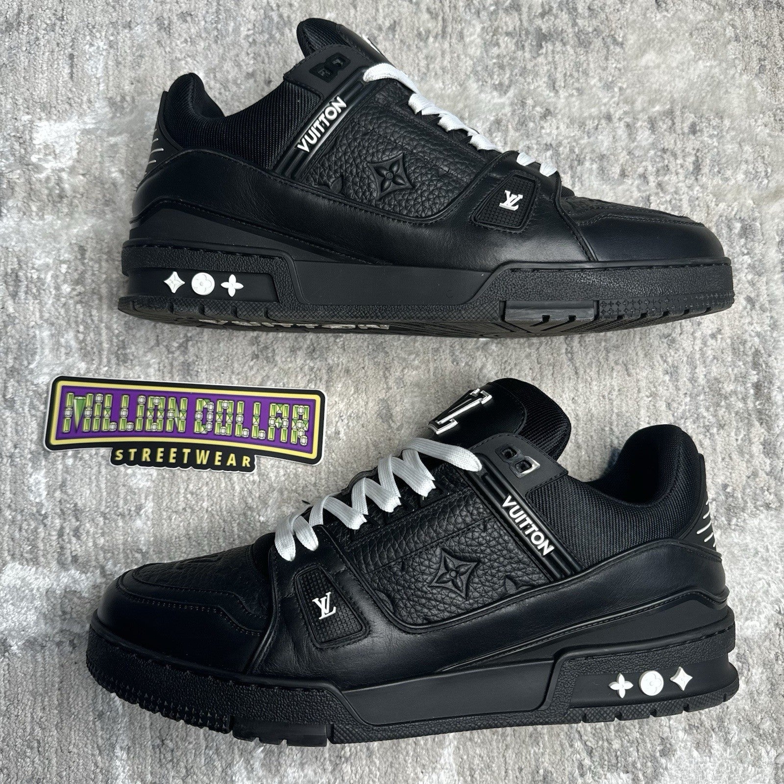 Louis Vuitton Trainer Low ‘embossed Monogram’ Sz- 10LV