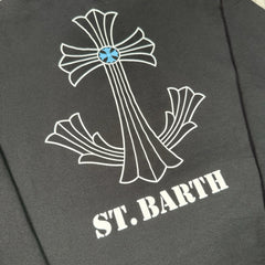 Chrome Hearts St Barth Exclusive Cross Pullover Hoodie 