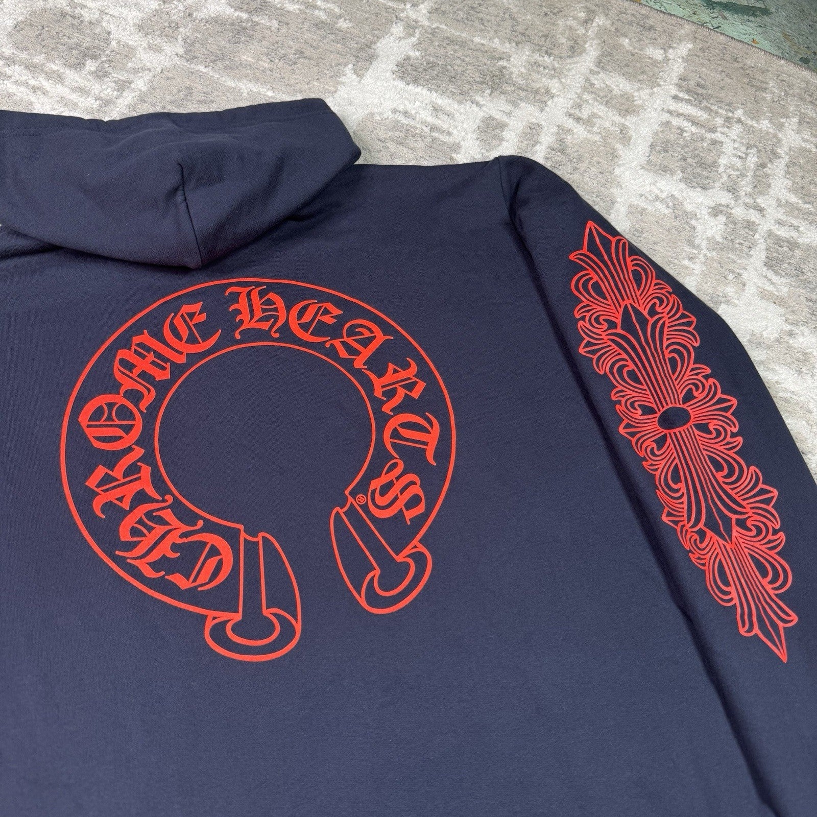 Chrome Hearts Floral Horseshoe Pullover Hoodie 