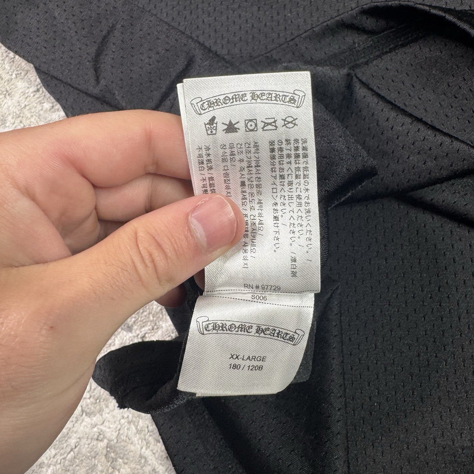 Chrome Hearts Mesh Stadium Floral Long Sleeve Jersey 