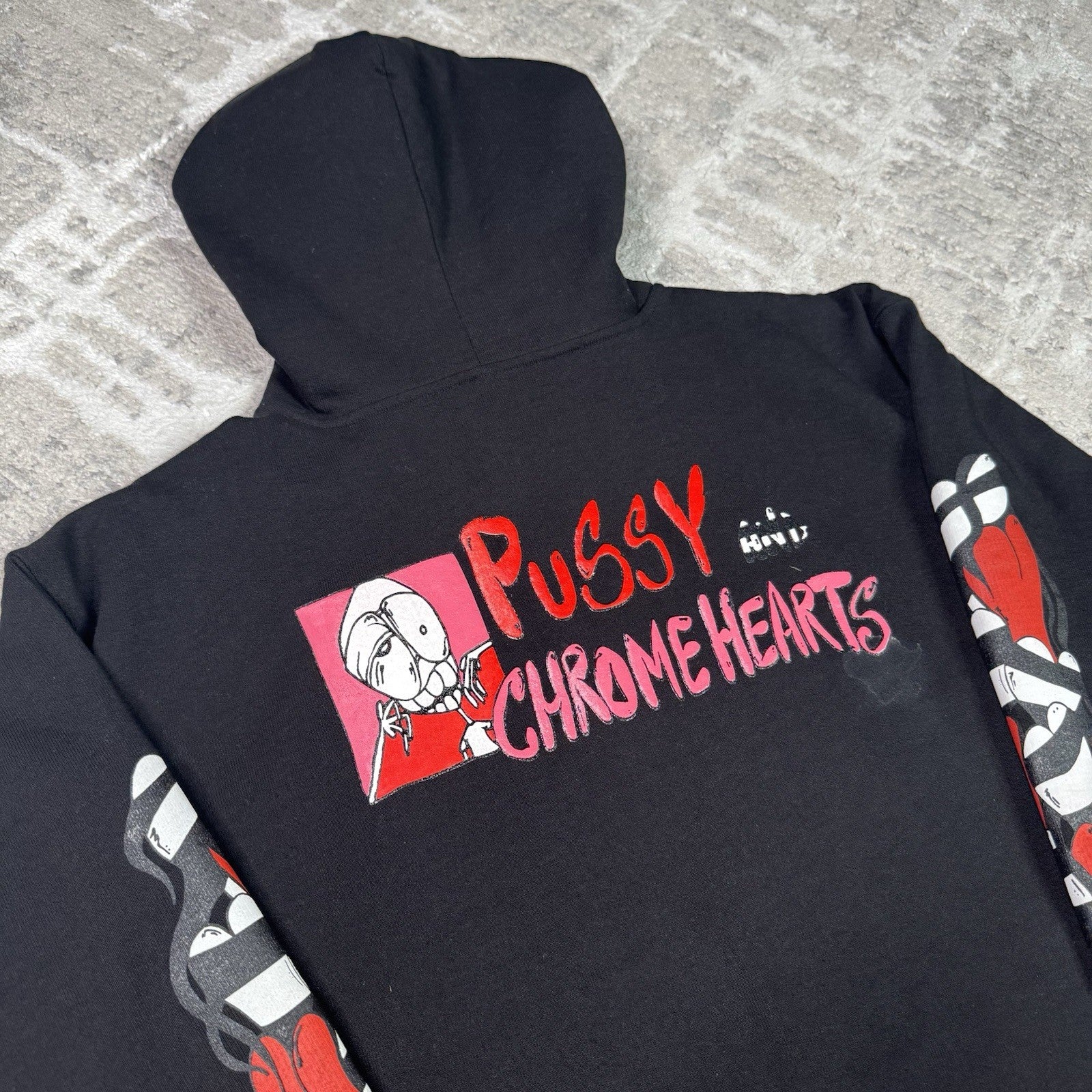 Chrome Hearts Matty Boy Thermal Zip Up Hoodie