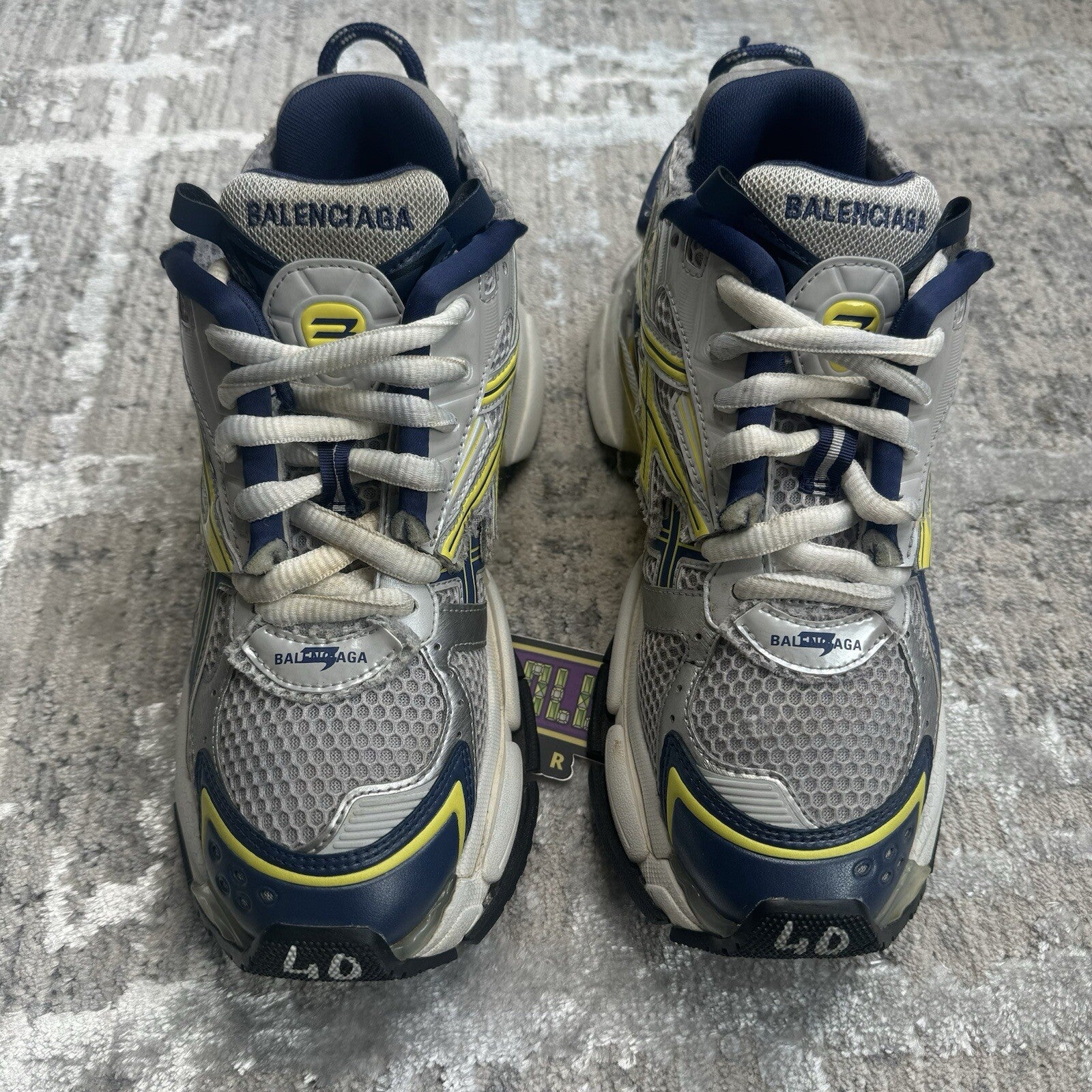 Balenciaga Runner Sneaker ‘blue Yellow’ Sz- 7M/40EU
