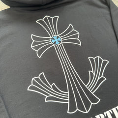 Chrome Hearts St Barths Cross Pullover Hoodie 