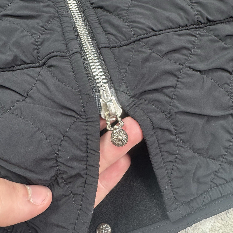 Chrome Hearts Quilted Zip Up Hoodie 