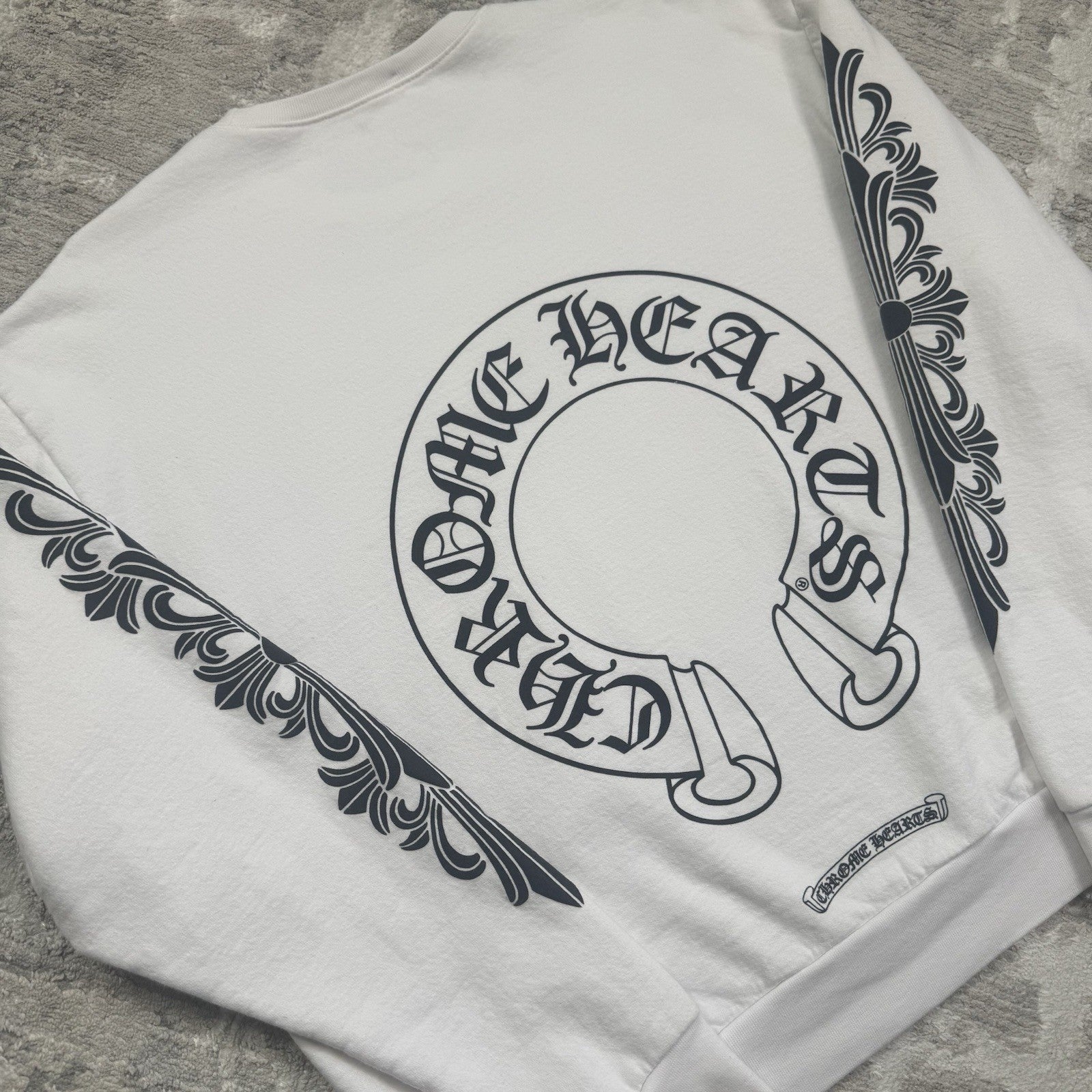 Chrome Hearts Horseshoe Floral Pullover Crewneck 