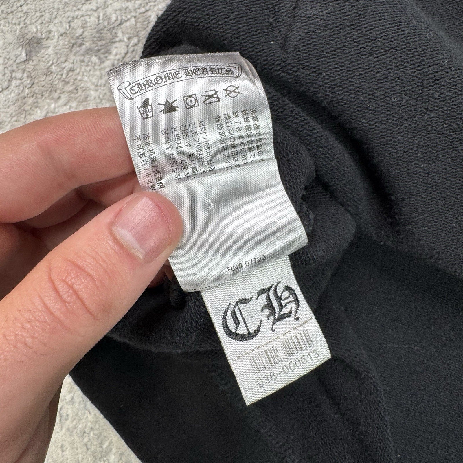 Chrome Hearts Cemetery Monogram Scroll Zip Up Hoodie 