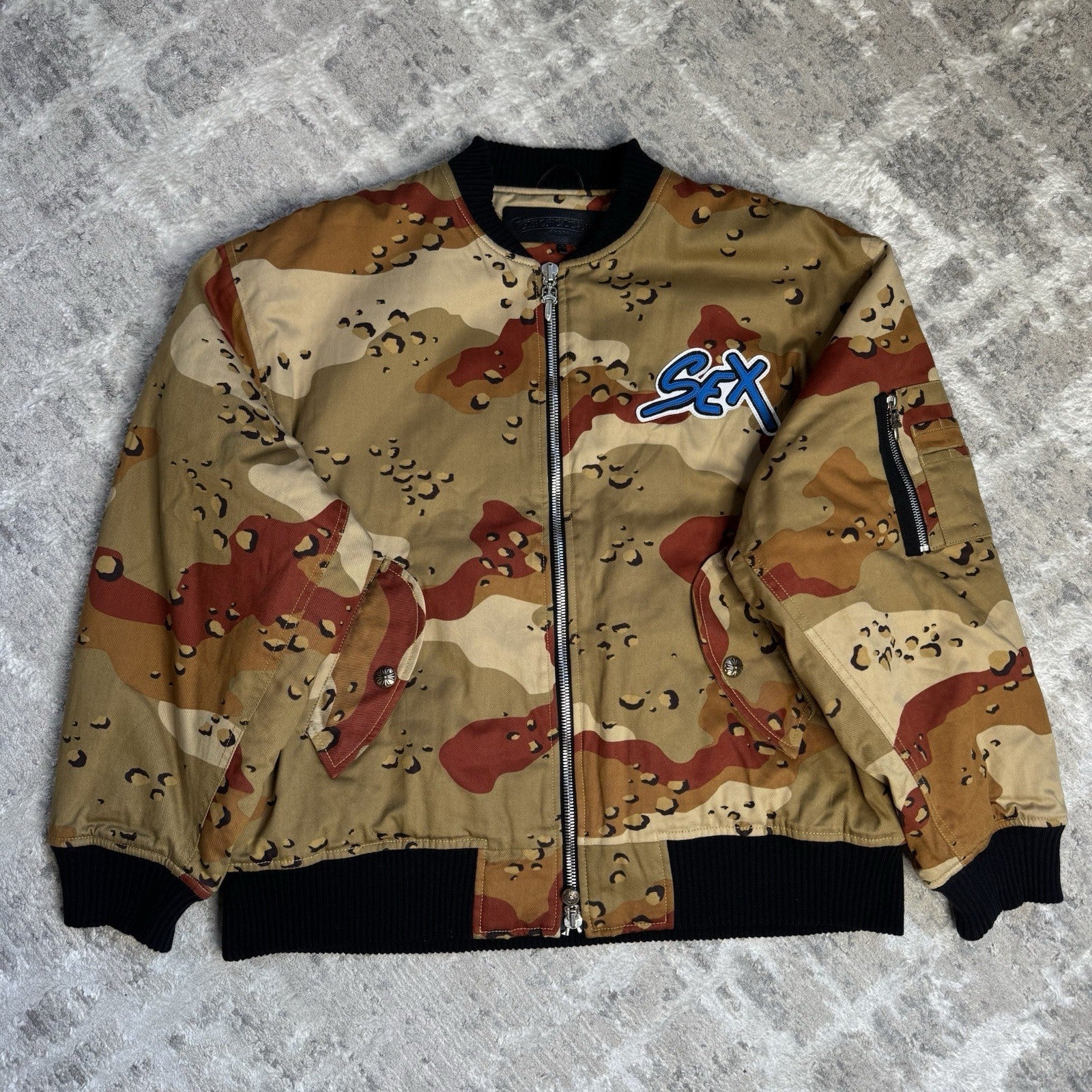 Chrome Hearts Matty Boy Sex Records Zip Up Bomber Jacket 