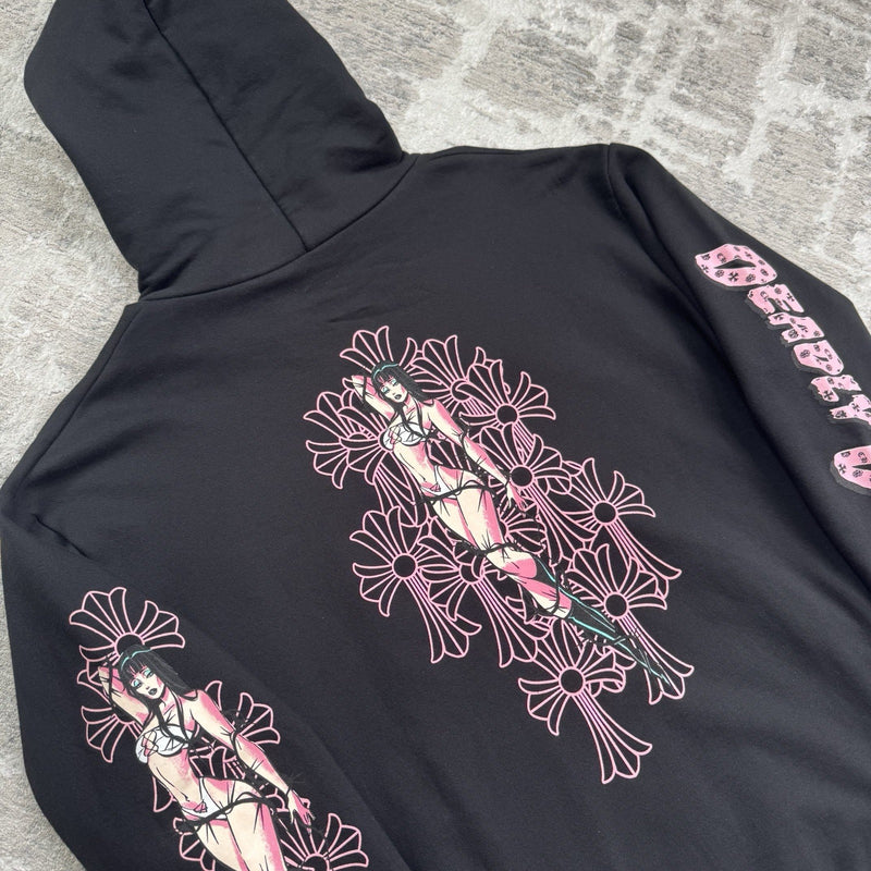 Chrome Hearts Deadly Doll Zip Up Hoodie 