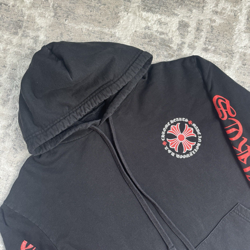 Chrome Hearts Red Plus Cross Pullover Hoodie 