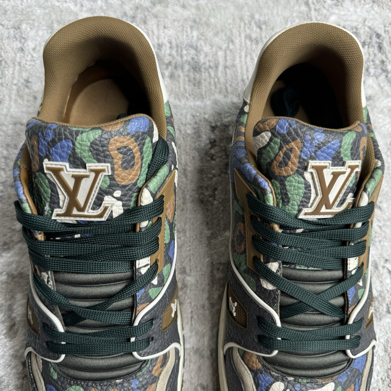 Louis Vuitton Trainer Low ‘brown Camo’ Sz- 9LV