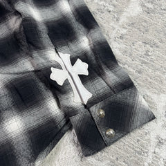 Chrome Hearts Guns N Roses Leather Button Up 