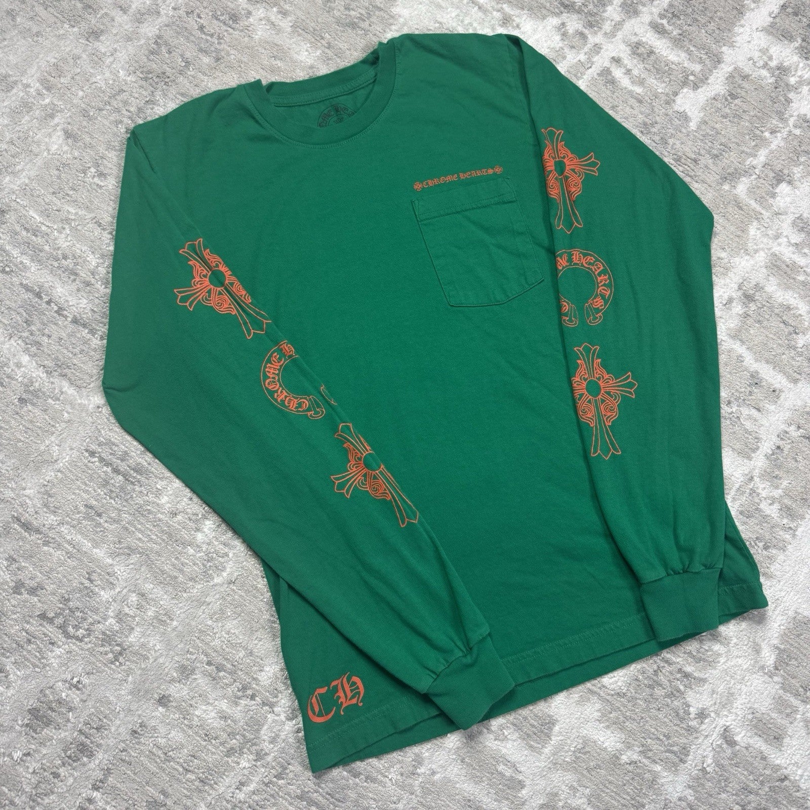 Chrome Hearts Horseshoe Multi-logo Long Sleeve Tee Shirt 