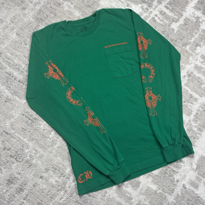 Chrome Hearts Horseshoe Multi-logo Long Sleeve Tee Shirt 