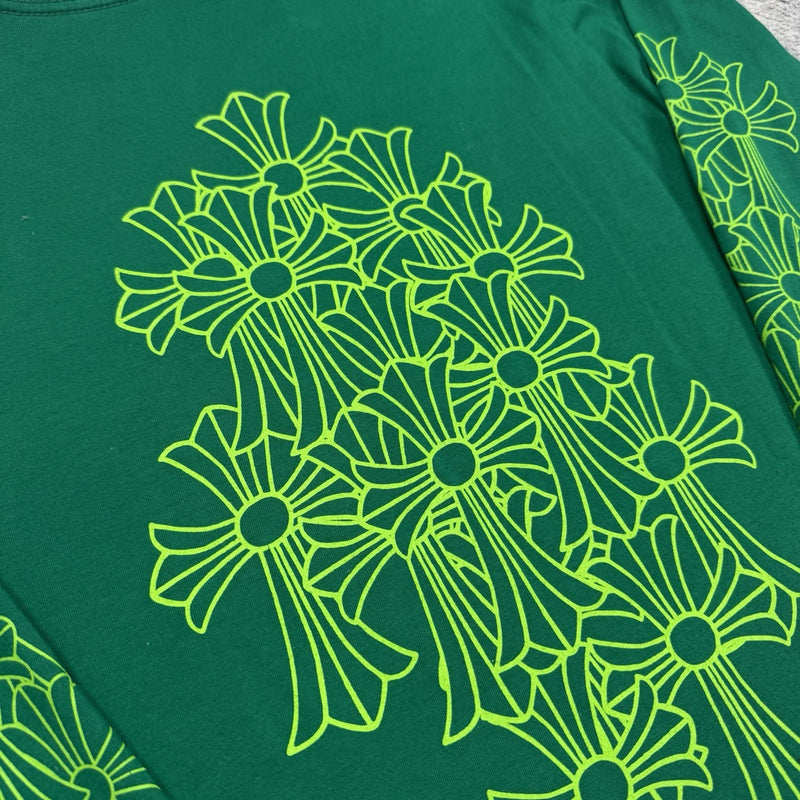 Chrome Hearts Flooded Cross Long Sleeve Tee Shirt 