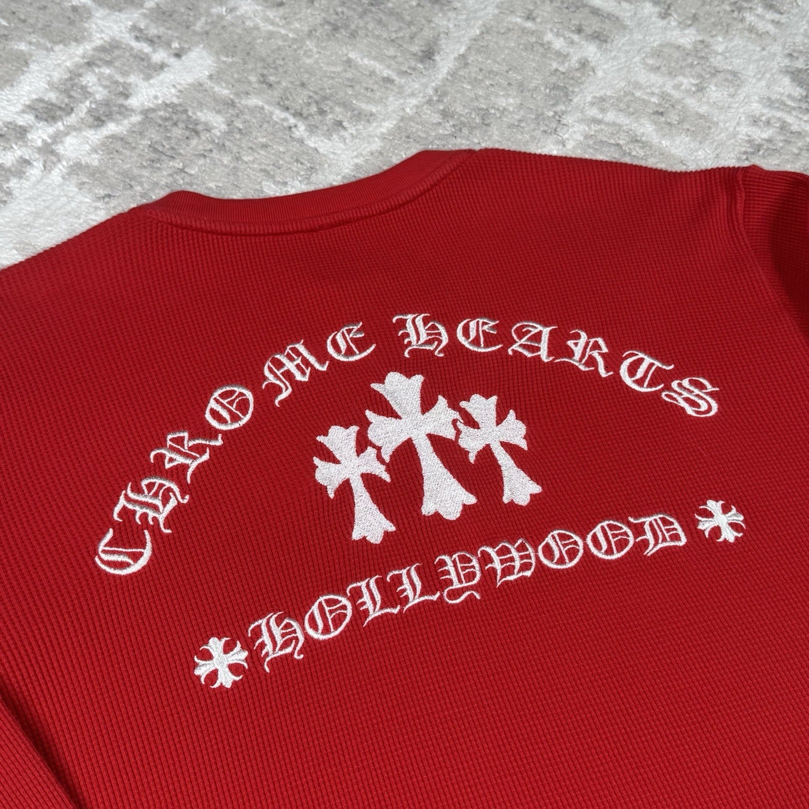 Chrome Hearts King Taco Triple Cross Waffle Thermal Long Sleeve 