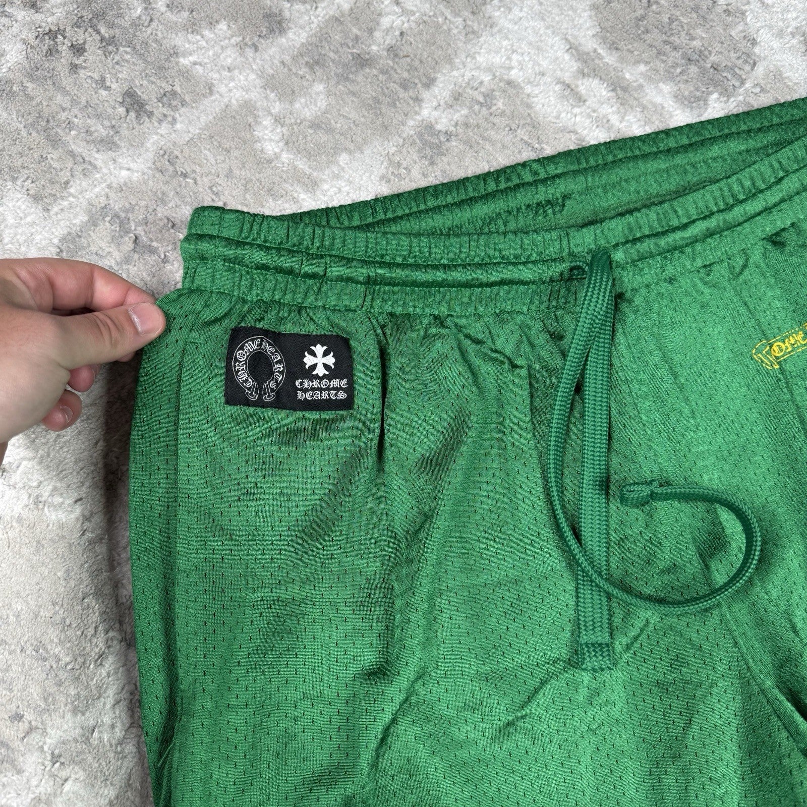 Chrome Hearts Mesh CH Stadium Floral Sweatpants 