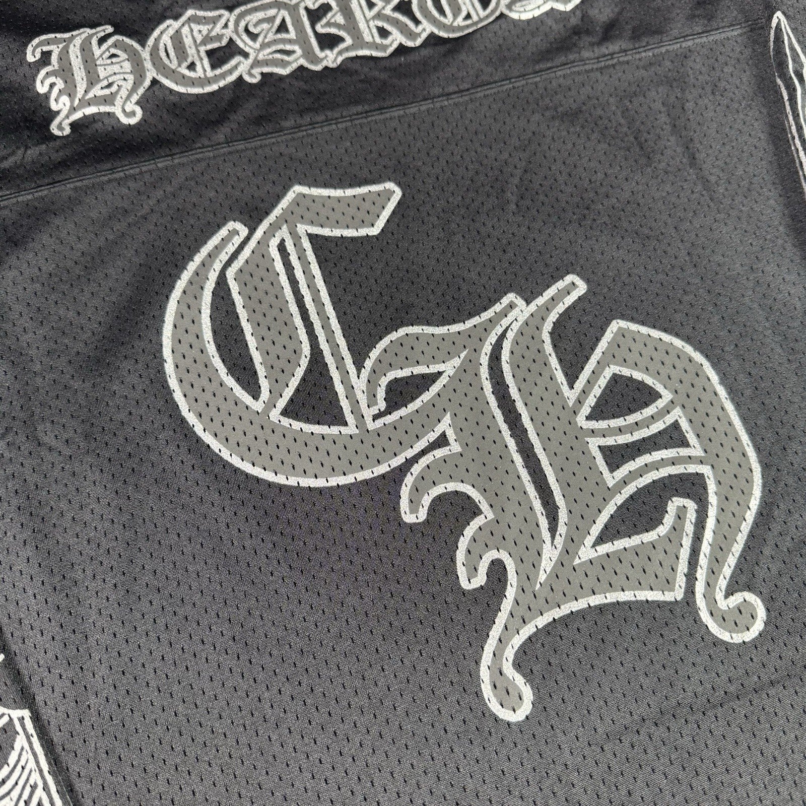 Chrome Hearts Mesh Stadium Floral Long Sleeve Jersey 