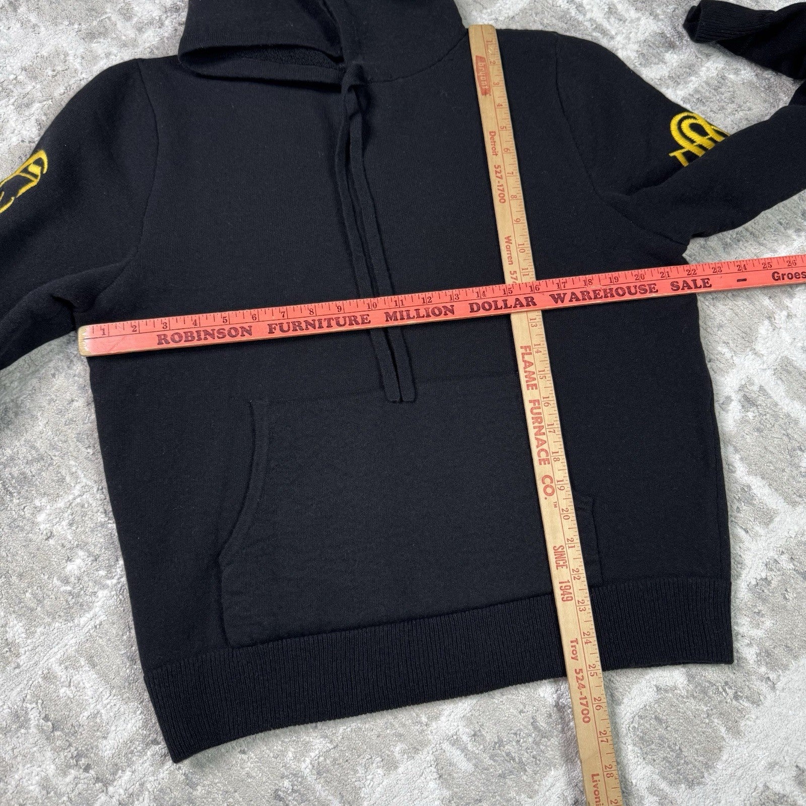 Chrome Hearts Cashmere Embroidered Sleeve Logo Pullover Hoodie 