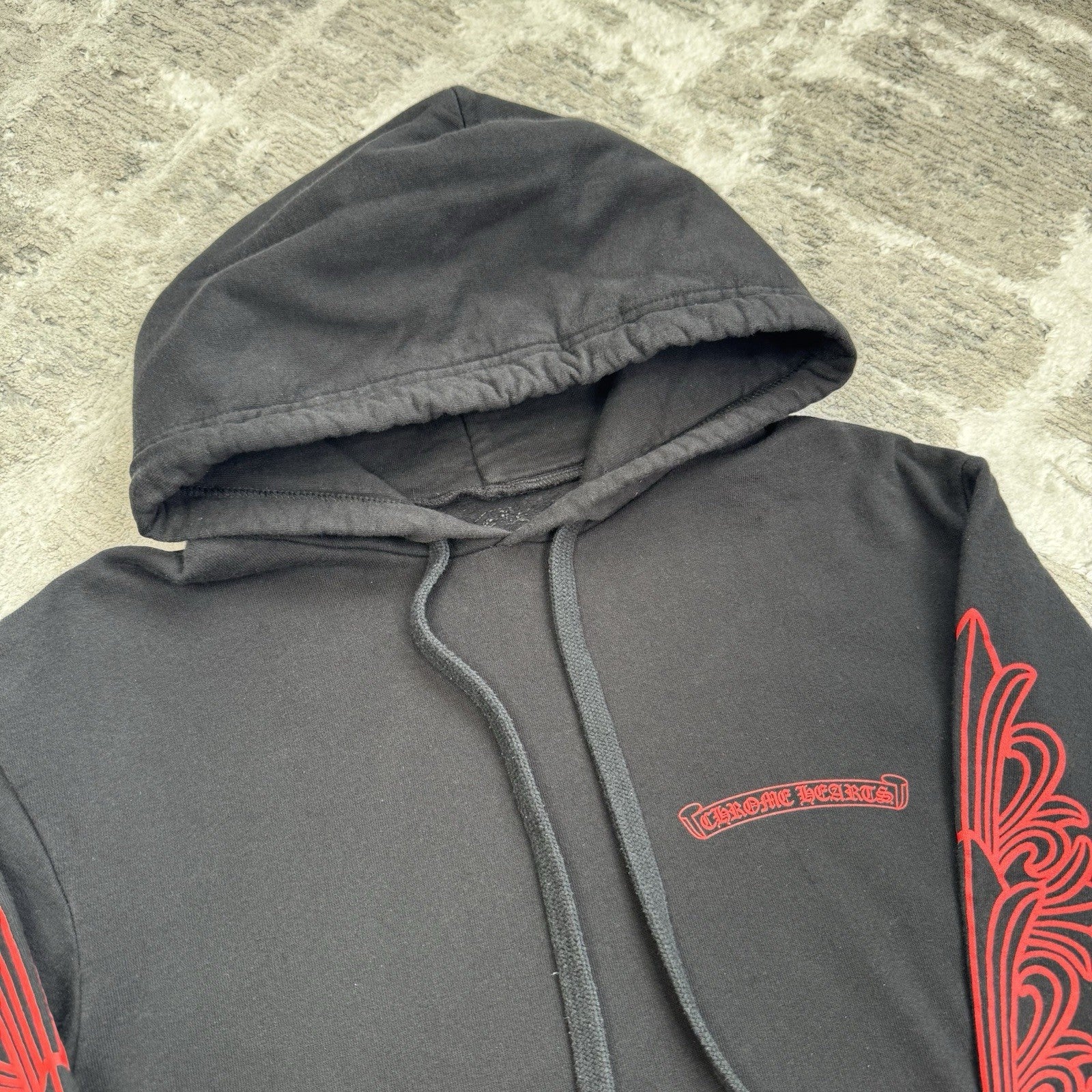 Chrome Hearts Horseshoe Floral Pullover Hoodie 