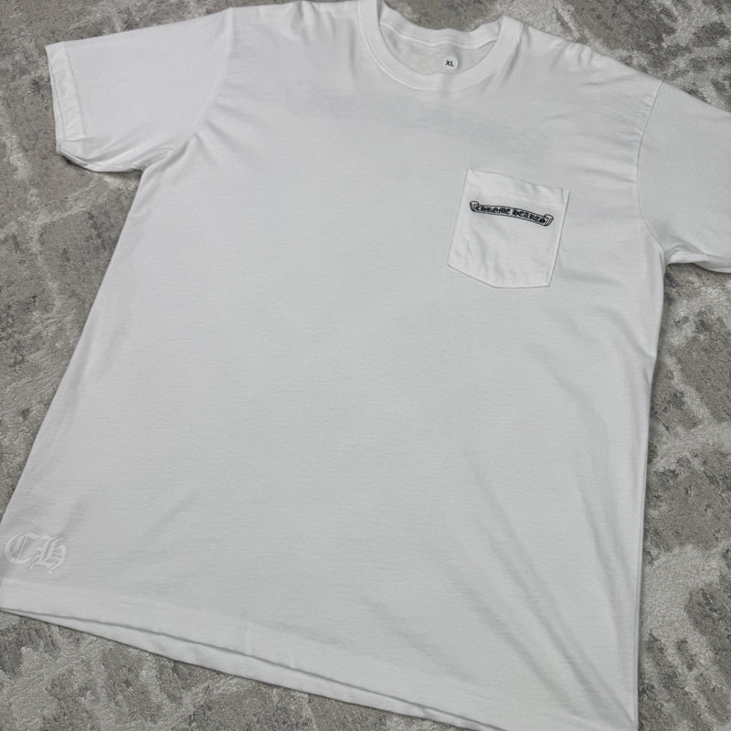 Chrome Hearts Scroll Logo Pocket Tee Shirt 