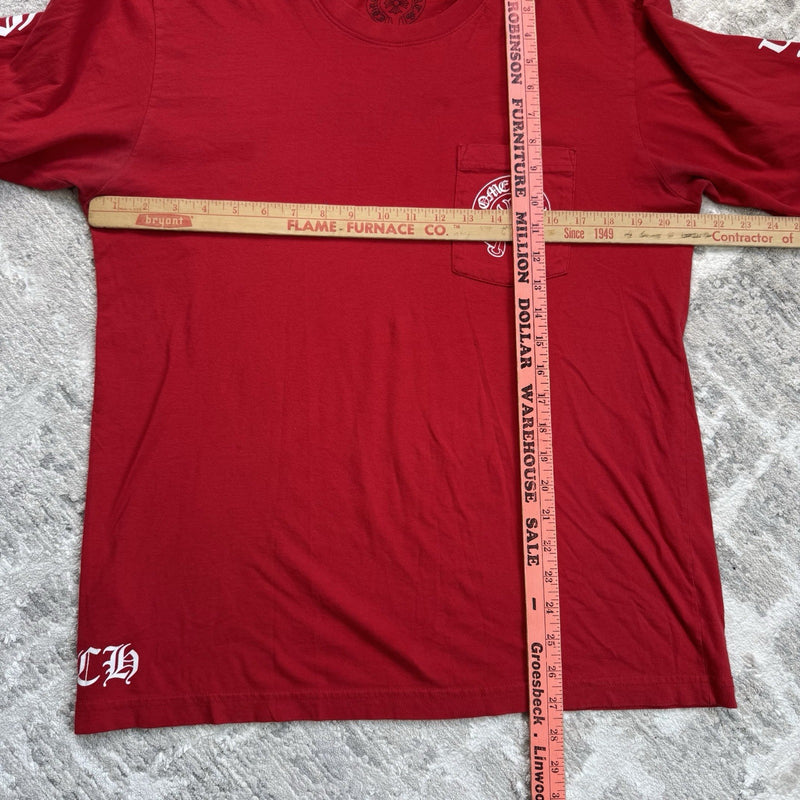 Chrome Hearts Scroll Logo Long Sleeve Tee Shirt 