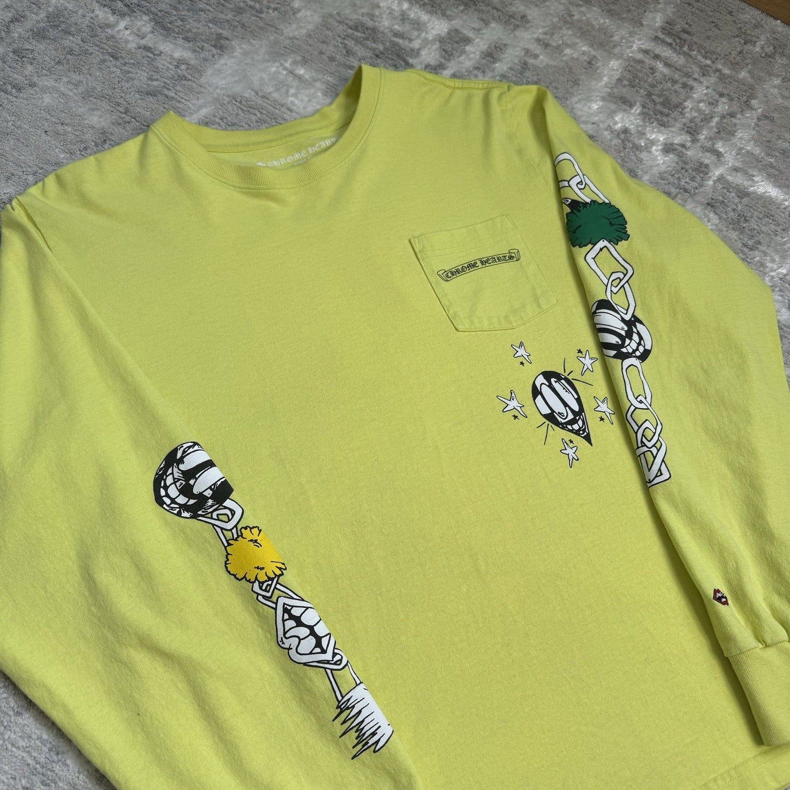 Chrome Hearts Matty Boy Link Long Sleeve Pocket Tee Shirt 