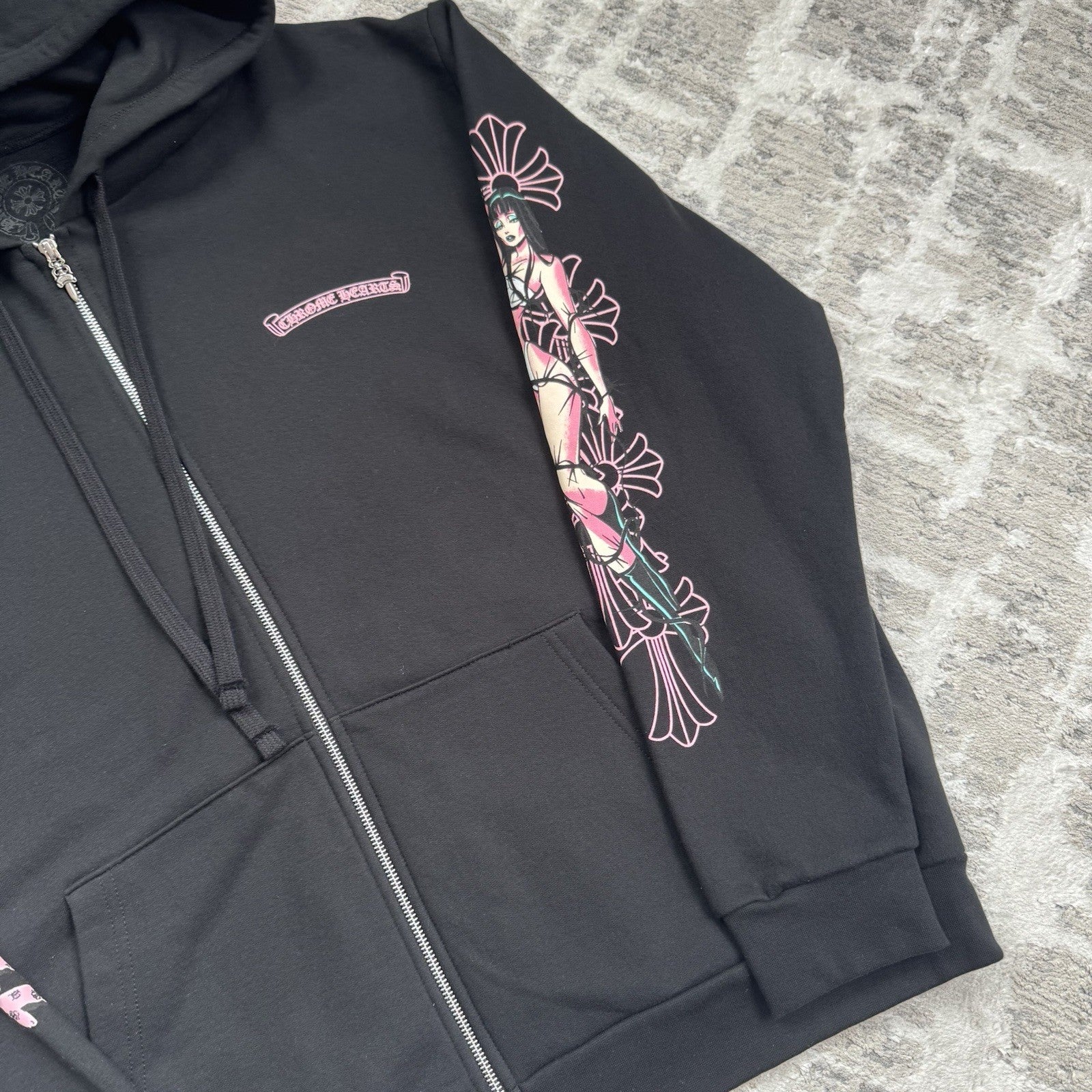 Chrome Hearts Deadly Doll Zip Up Hoodie 