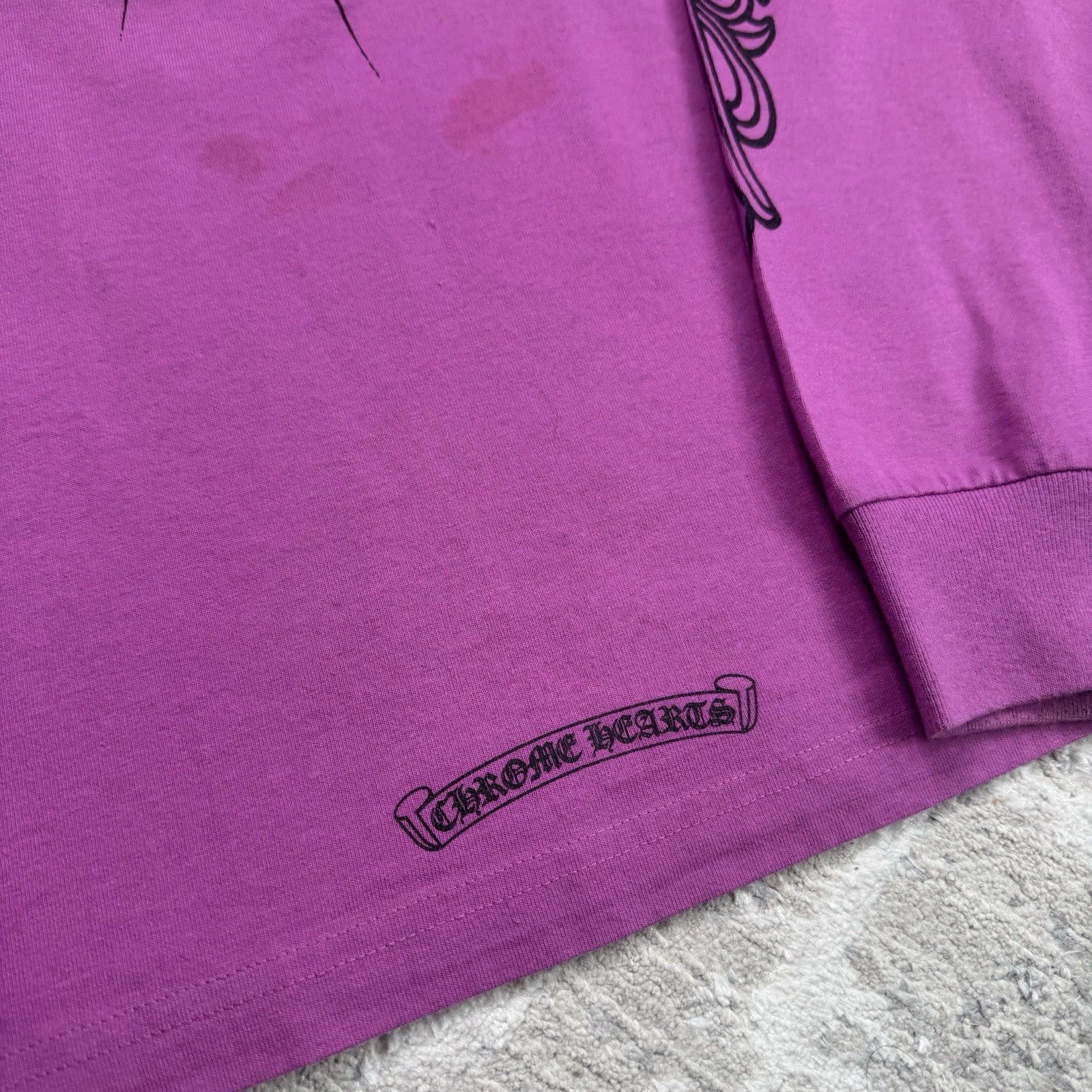 Chrome Hearts Matty Boy Spiderweb Long Sleeve Tee Shirt 