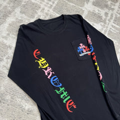 Chrome Hearts Cemetery Multi-color Cross Long Sleeve Shirt 