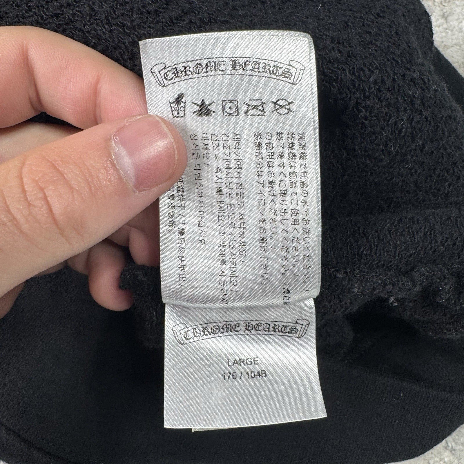 Chrome Hearts Fleur Leather Patch Pullover Hoodie 