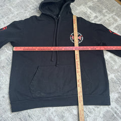 Chrome Hearts Red Plus Cross Pullover Hoodie 