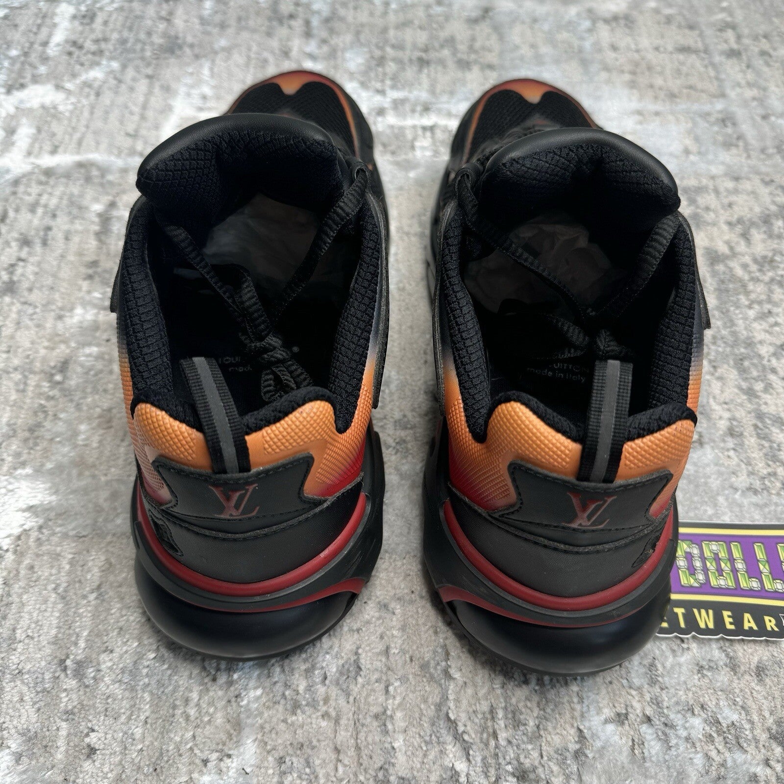 Louis Vuitton TATIC Trainer Sneaker ‘black Red’ Sz- 7.5LV/8.5M