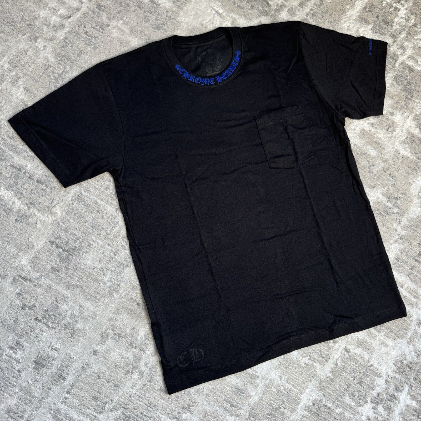 Chrome Hearts Letters Neck Logo S/S Pocket Tee Shirt 