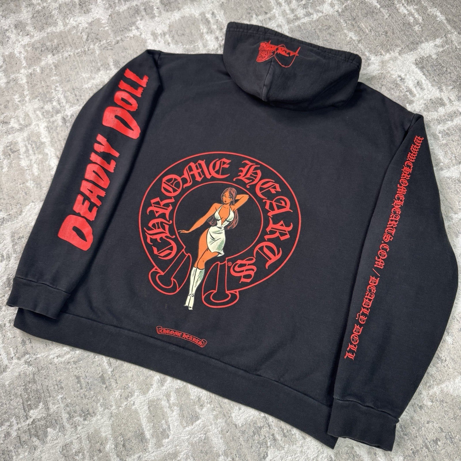 Chrome Hearts Deadly Doll Horseshoe Pullover Hoodie 