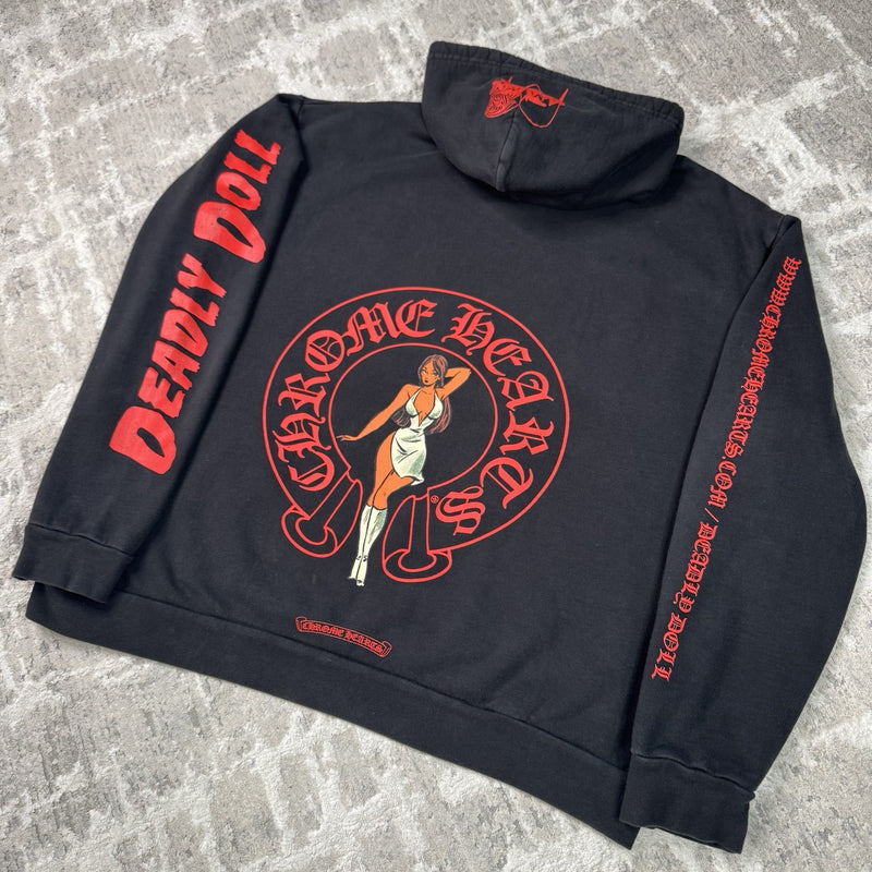 Chrome Hearts Deadly Doll Horseshoe Pullover Hoodie 