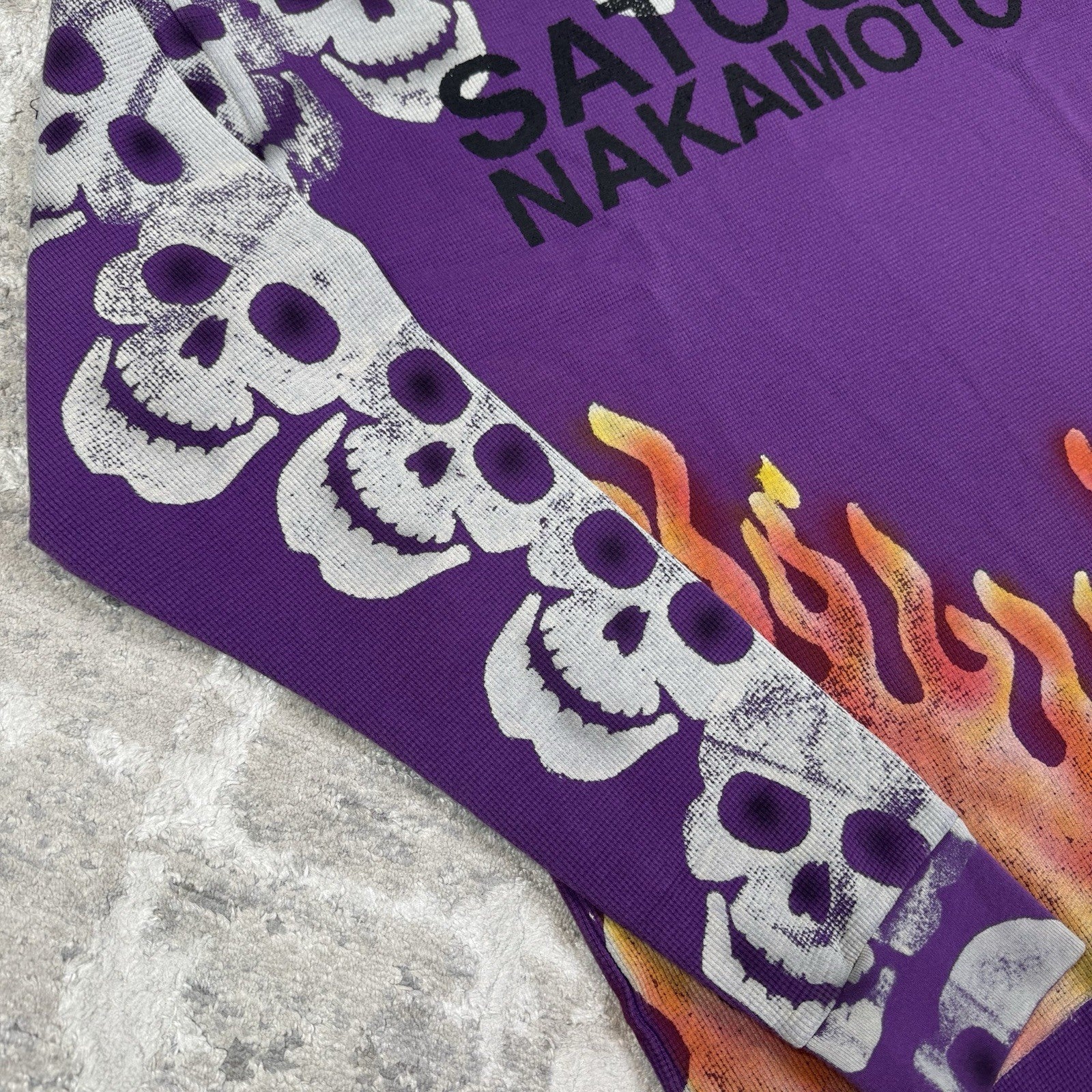 Satoshi Nakamoto Lost Boys Skull Thermal Long Sleeve Shirt 