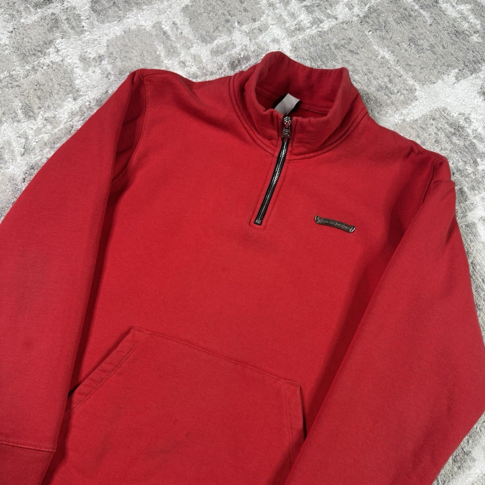 Chrome Hearts King Taco Triple Cross Embroidered Quarter Zip Pullover 