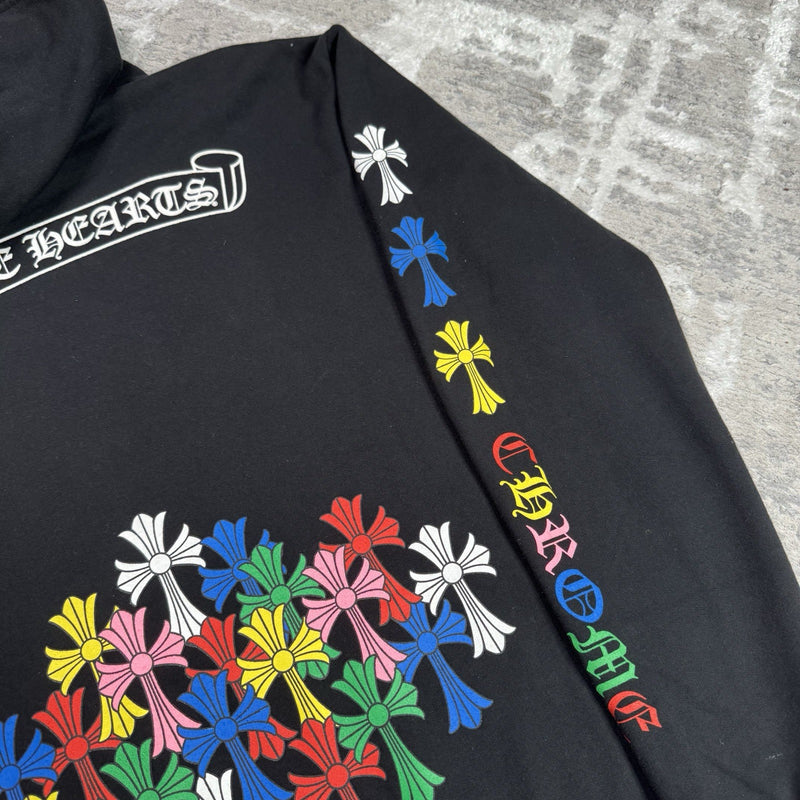 Chrome Hearts Cemetery Multi-color Cross Pullover Hoodie 