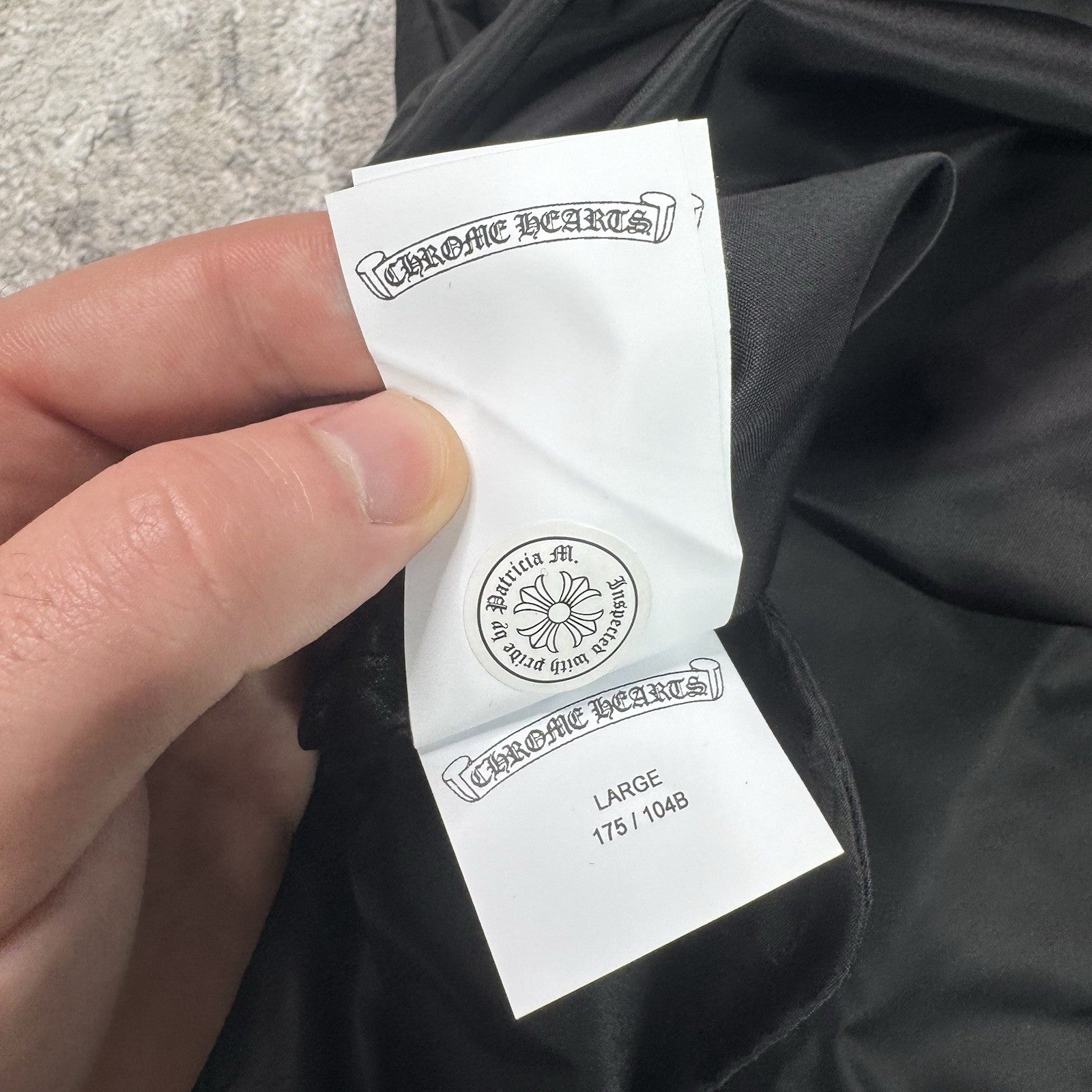 Chrome Hearts Cross Patch Nylon Fishtail Zip Up Parka Jacket 