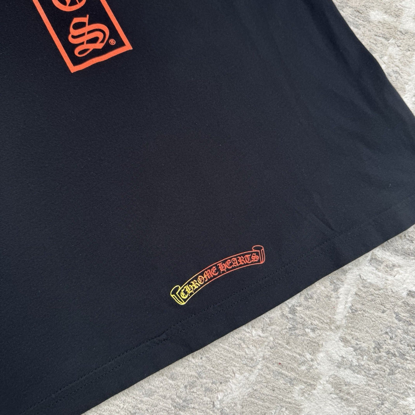 Chrome Hearts Gradient Logo T Bar Short Sleeve Tee Shirt 