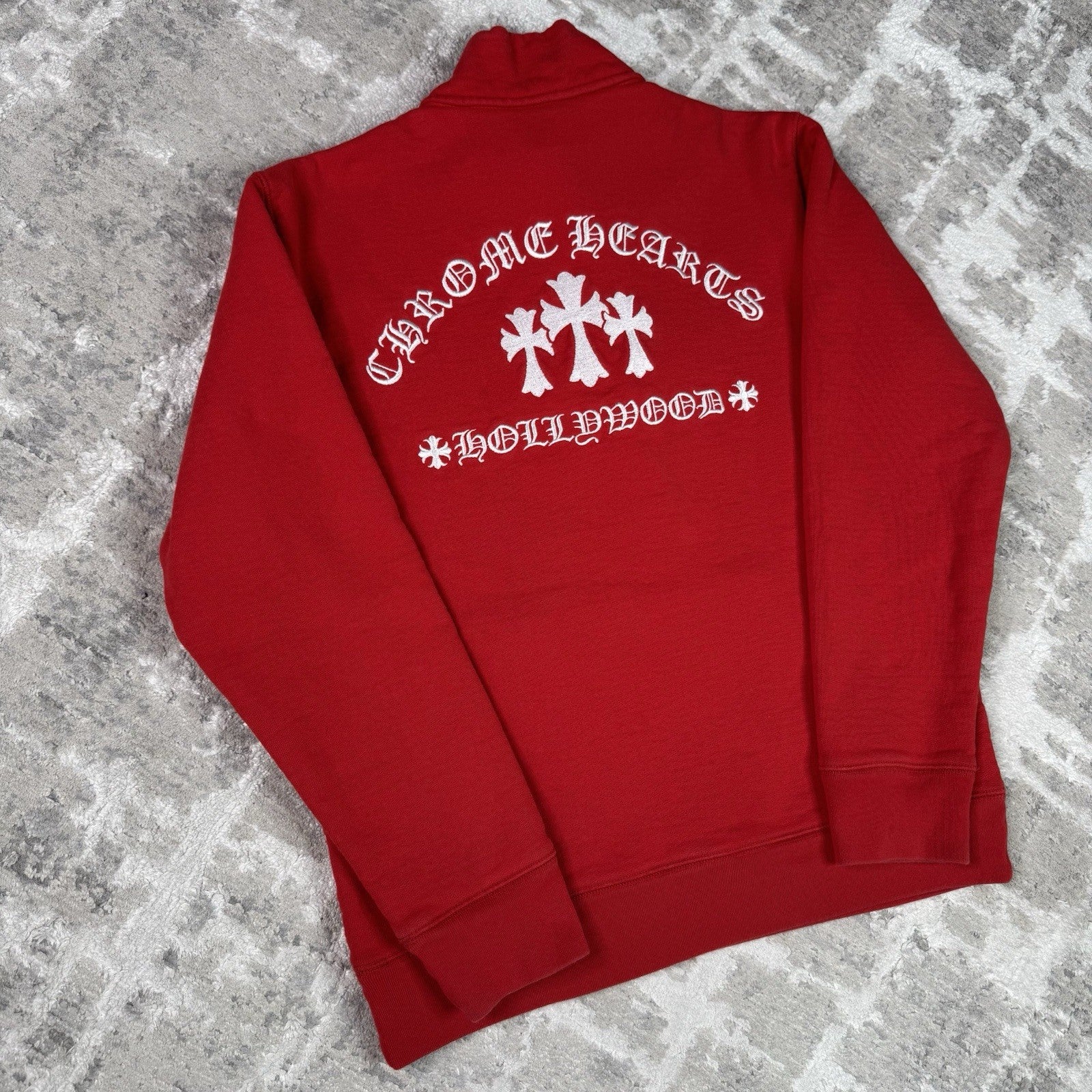 Chrome Hearts Sailin King Taco Quarter Zip Pullover Sweatshirt 