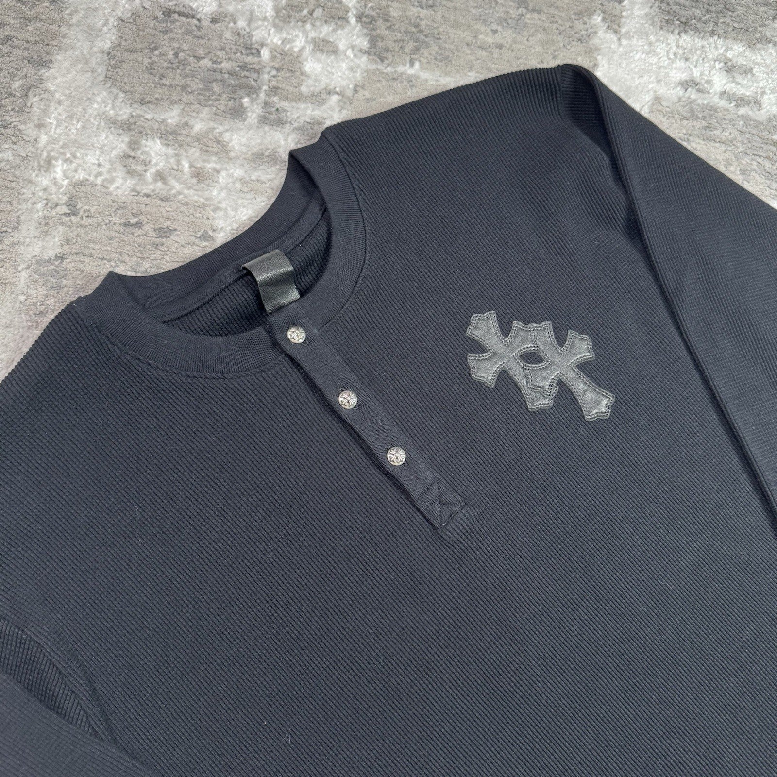 Chrome Hearts Waffle Thermal Patch Cross Long Sleeve 