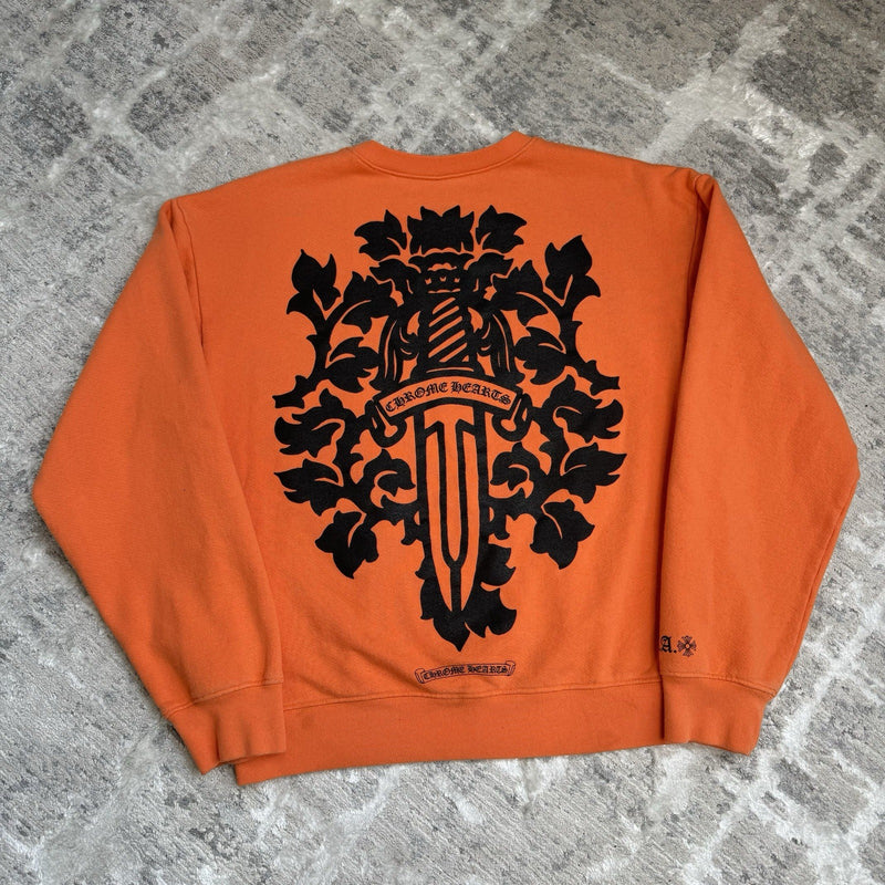 Chrome Hearts Dagger Back Logo Pullover Crewneck 