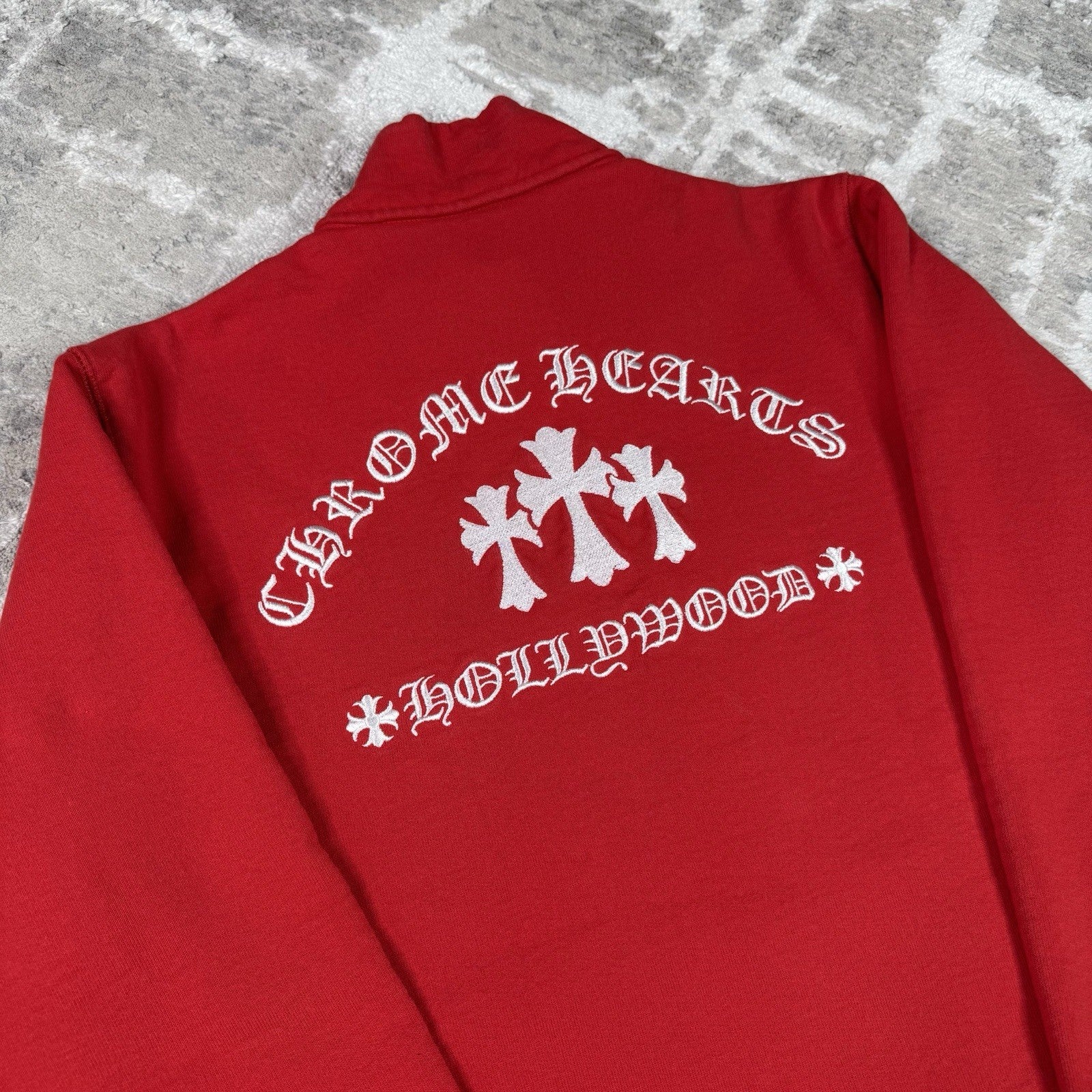 Chrome Hearts Sailin King Taco Quarter Zip Pullover Sweatshirt 