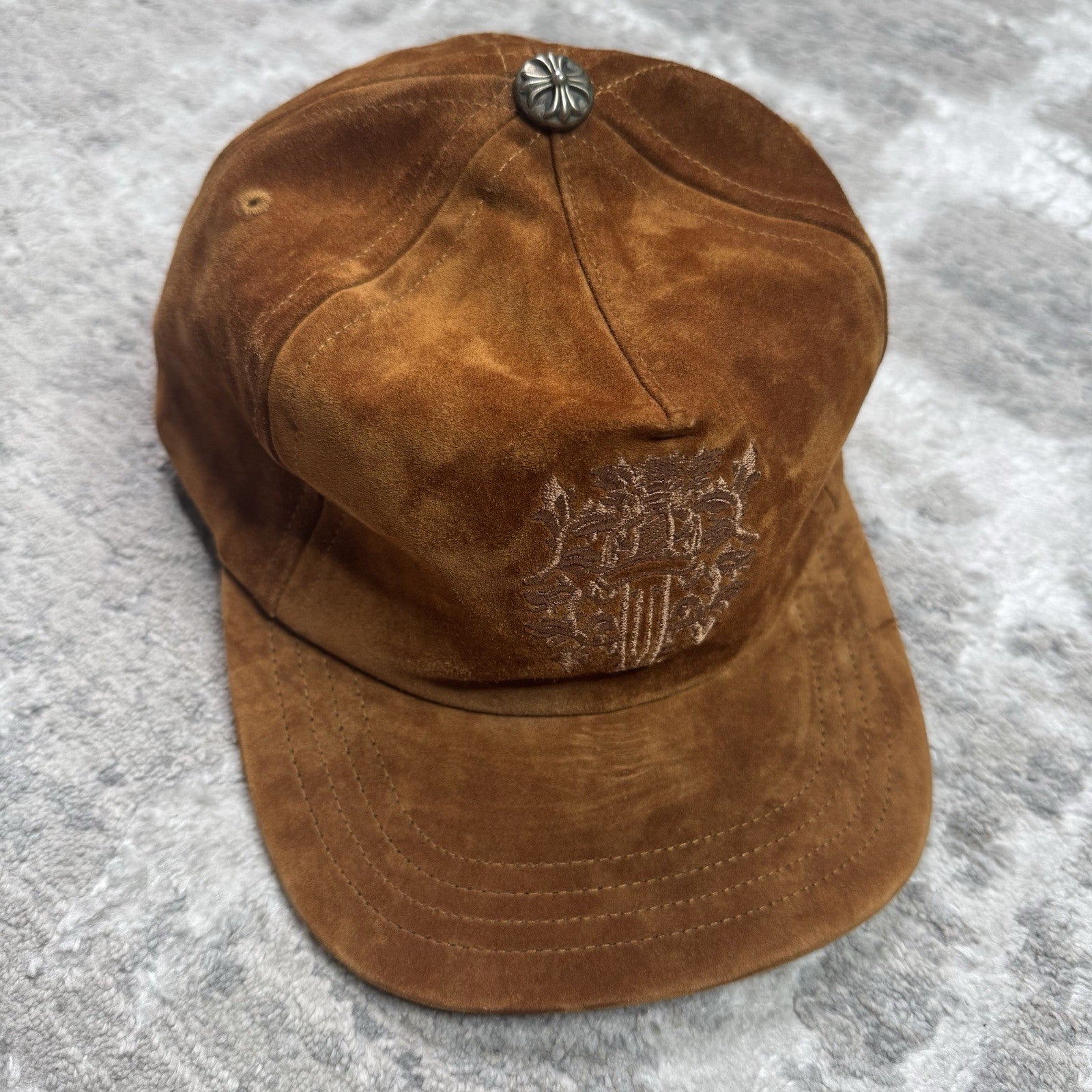 Chrome Hearts Suede Dagger Leather Strap Hat