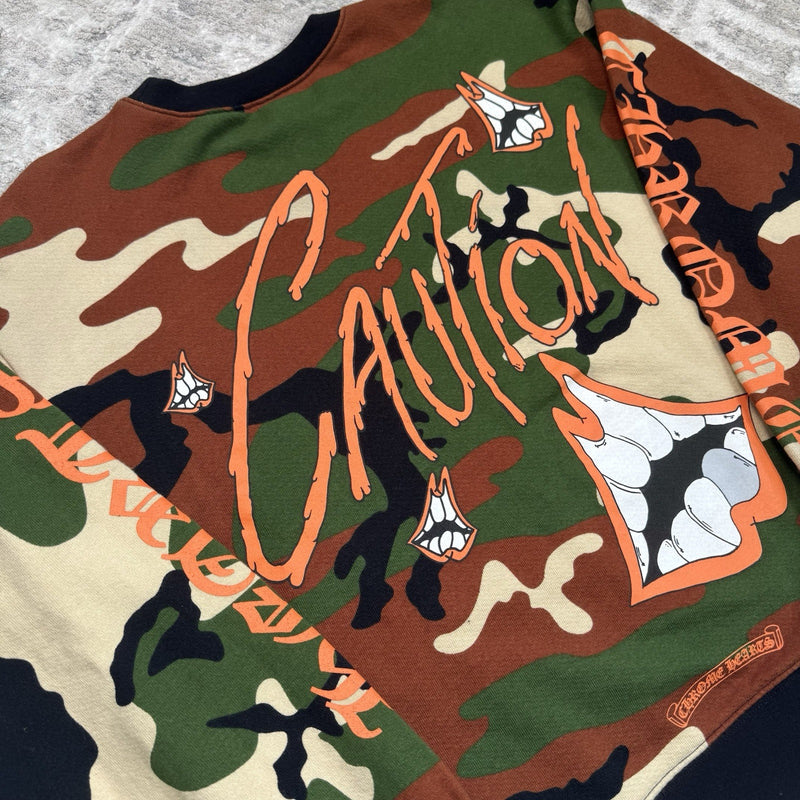 Chrome Hearts Matty Boy Caution Pullover Hoodie 