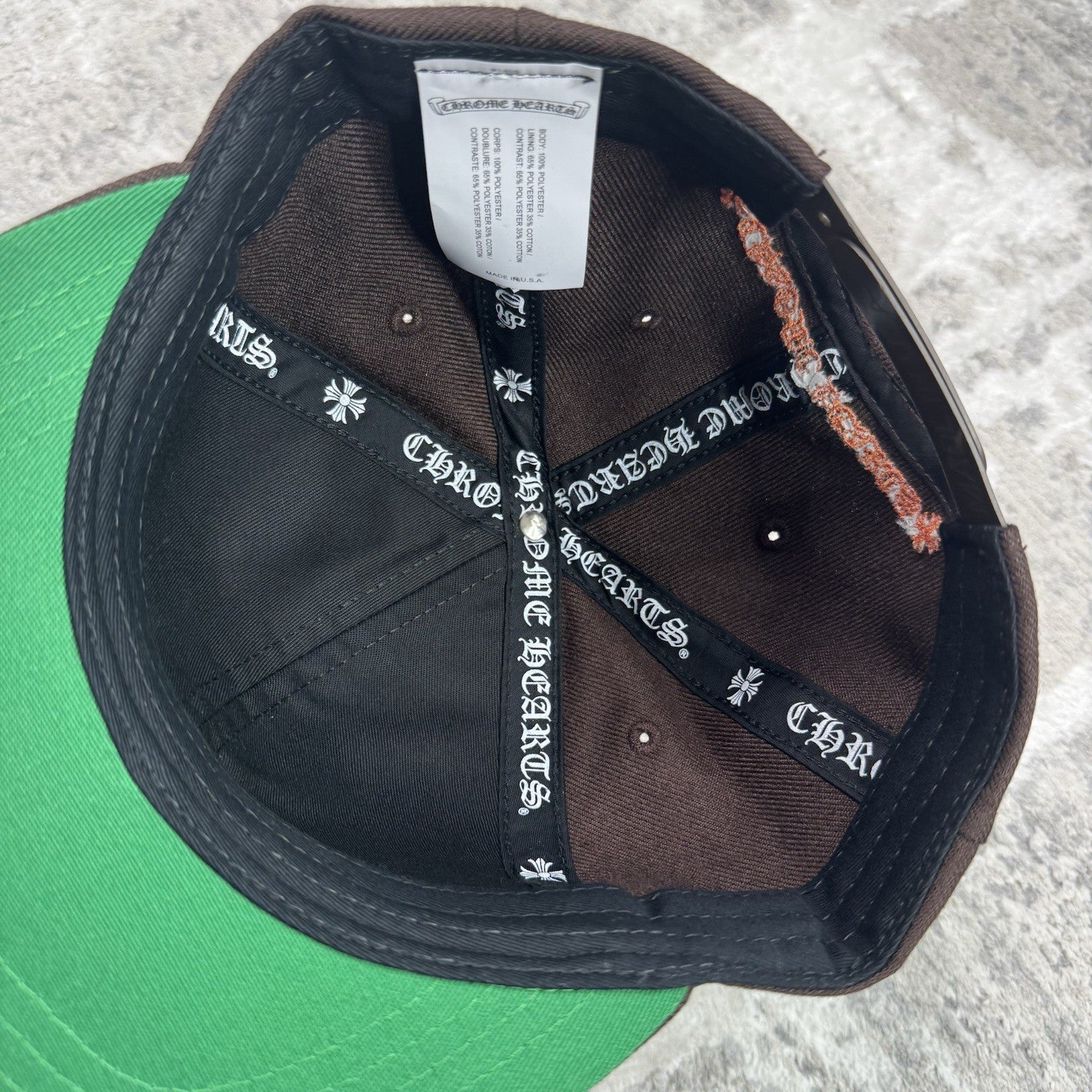 Chrome Hearts Baseball CH Brown Orange 